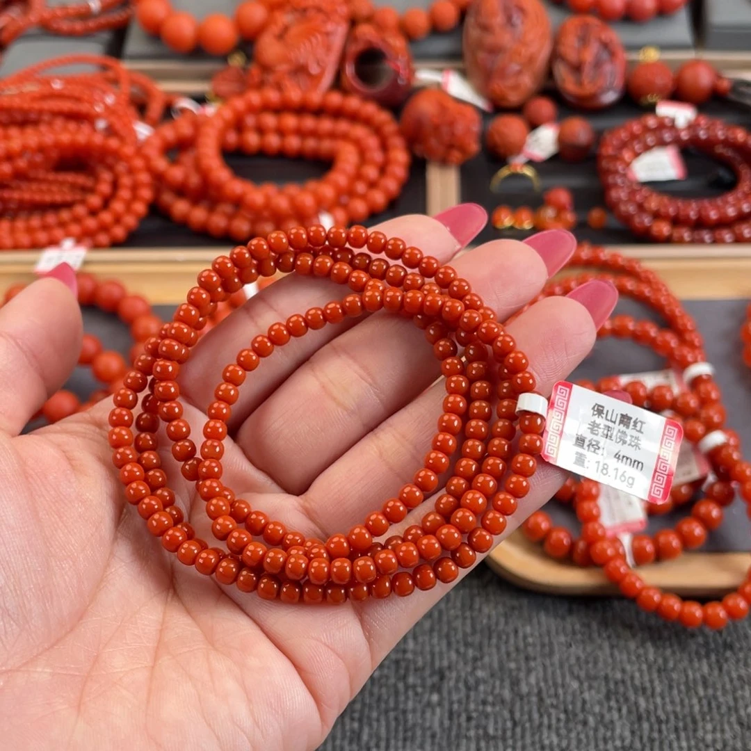 K***C南红玛瑙未镶嵌4➕保山南红高抛多圈