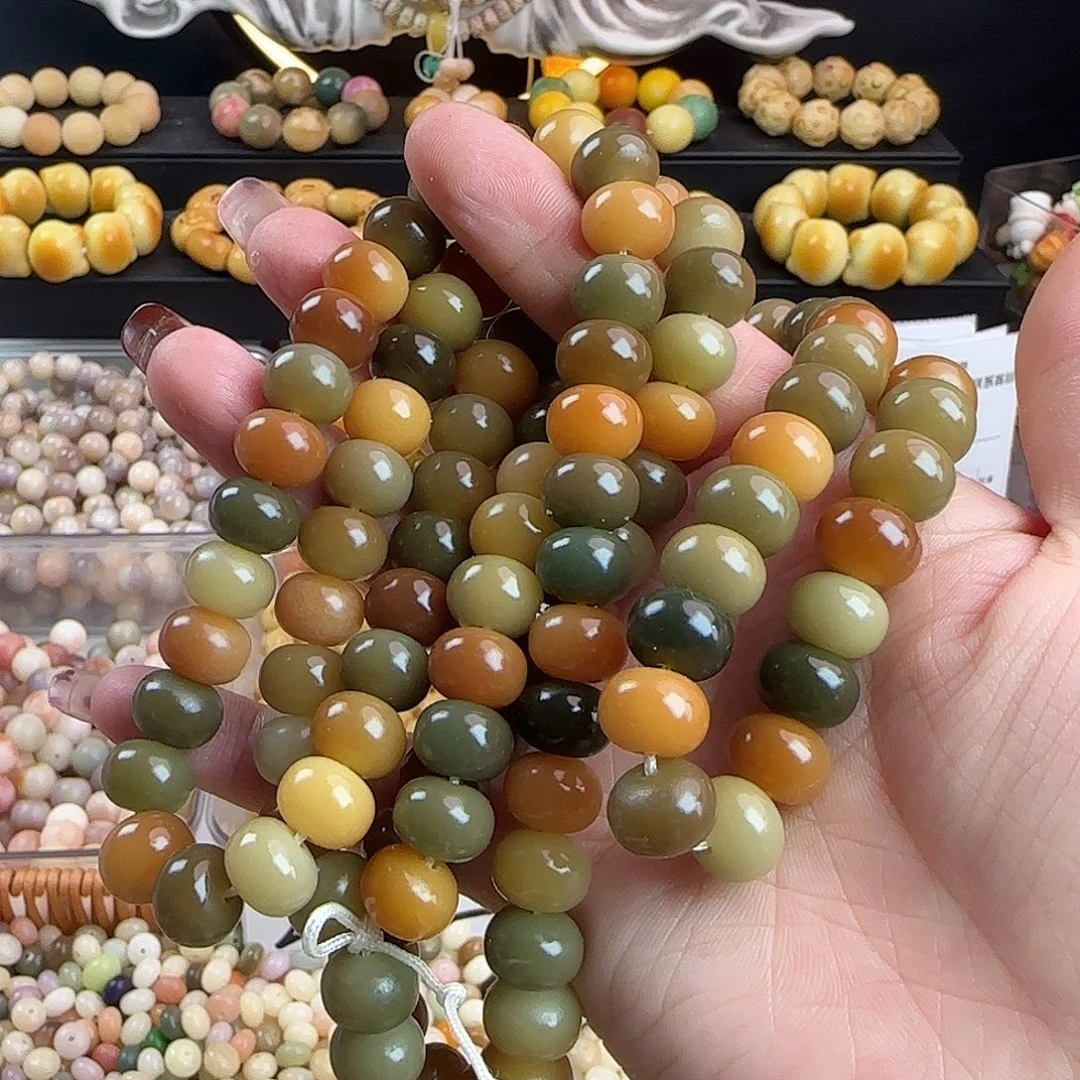 手串菩提根/象牙果卡11.5敦煌苹果100+14备珠