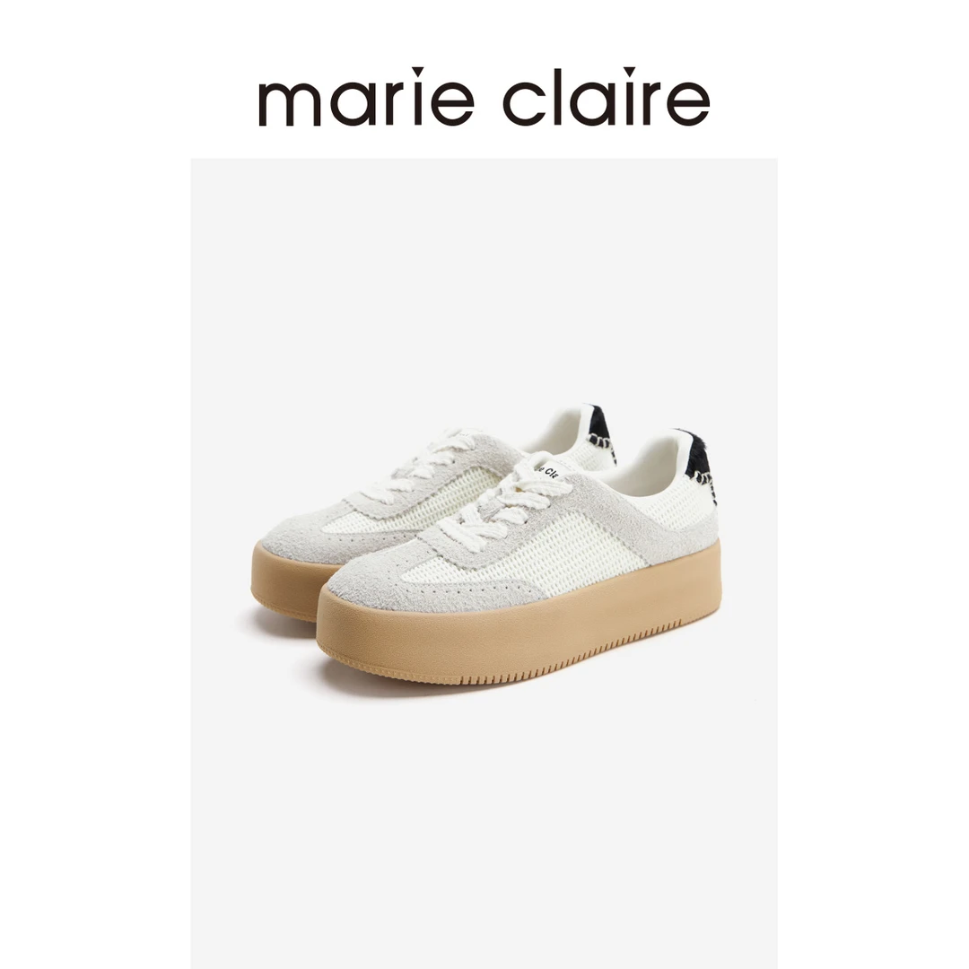 MC女鞋网面厚底德训鞋25春松糕阿甘鞋运动休闲鞋marieclaire女鞋