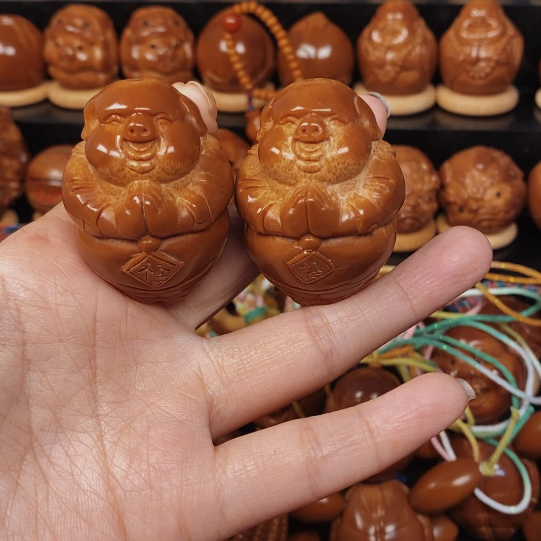 手串/手链橄榄核福猪一对0099