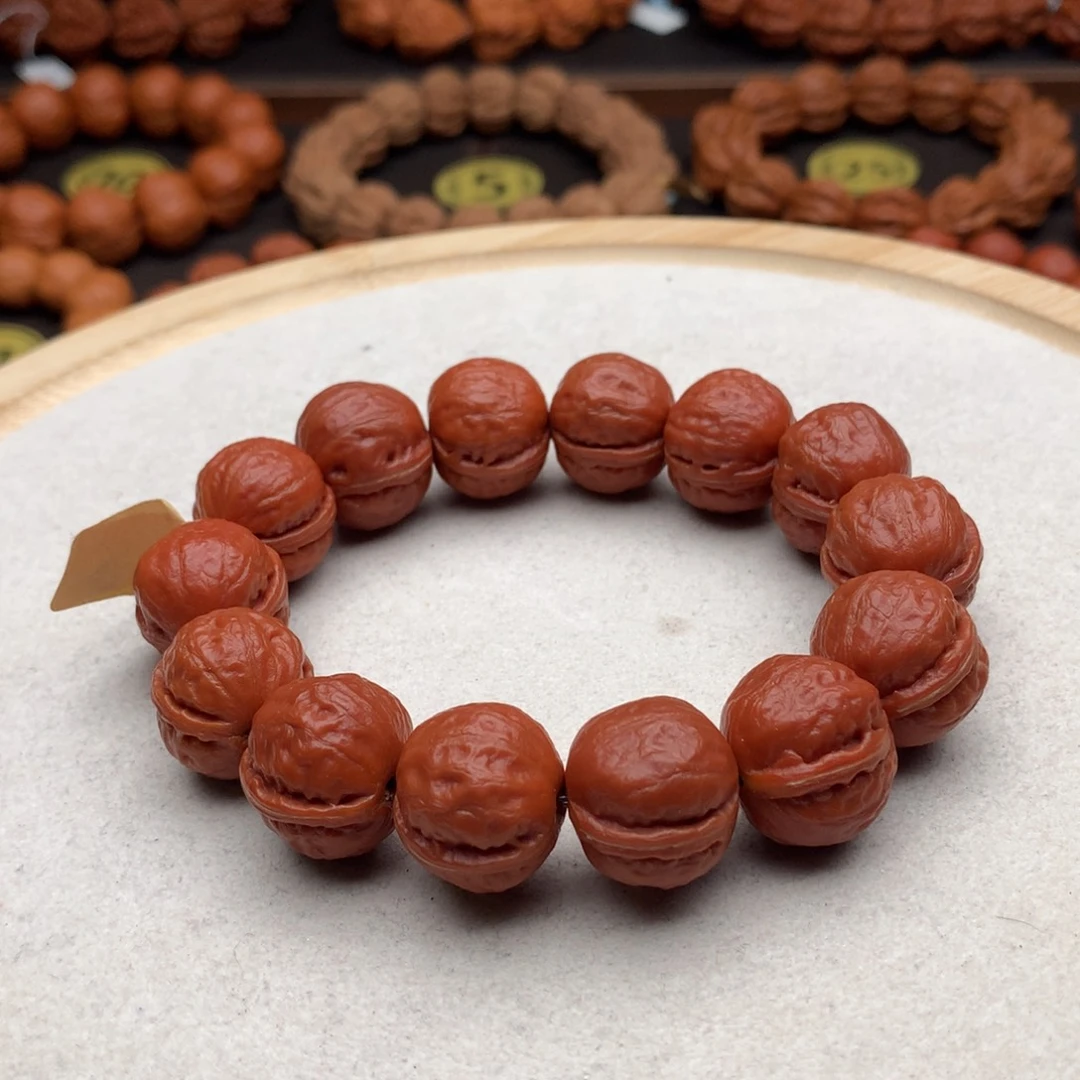 文玩核桃手串一道筋小光头