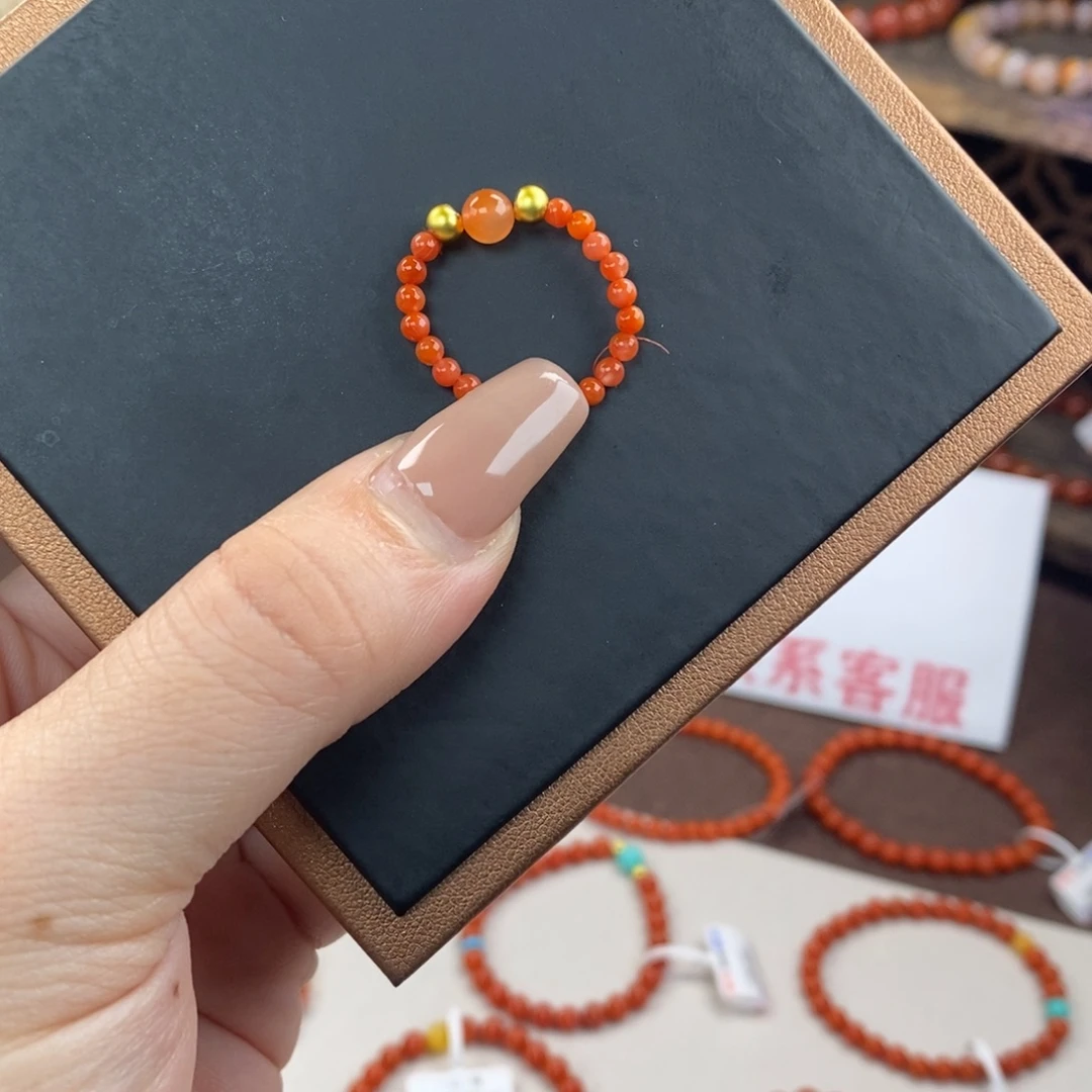 南红玛瑙未镶嵌手链