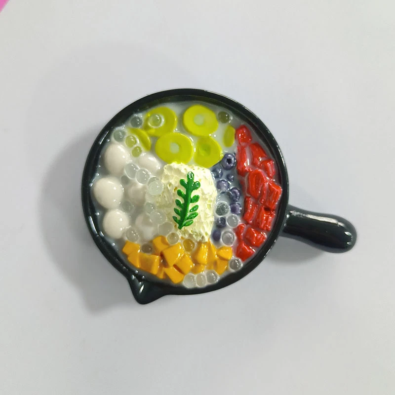 冰箱贴瑕疵款清清美食树脂材质 冰箱贴装饰品