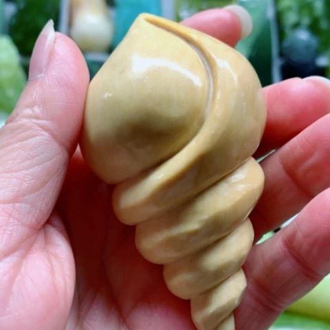 蛇纹石玉未镶嵌手把件