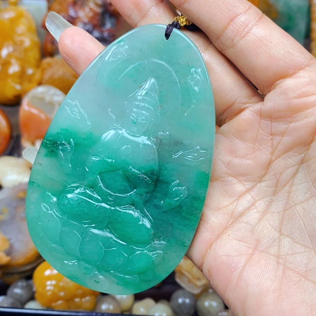 石英质玉（黄龙玉）未镶嵌颈饰