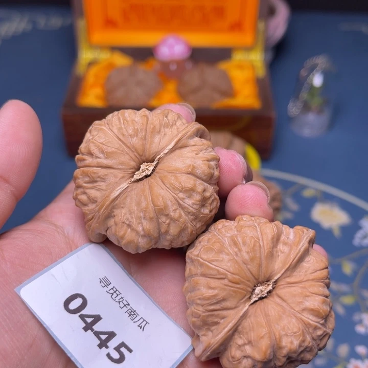 文玩核桃把件周*南瓜墩46.0445