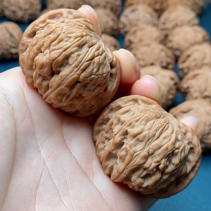 文玩核桃把件44磨盘