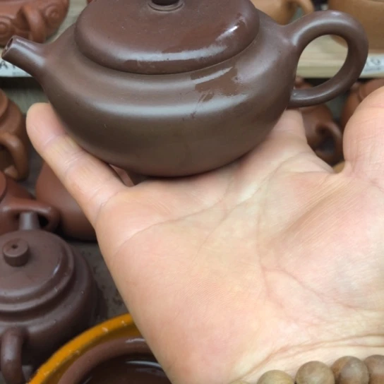 茶壶紫砂紫泥柿园180豪升左右