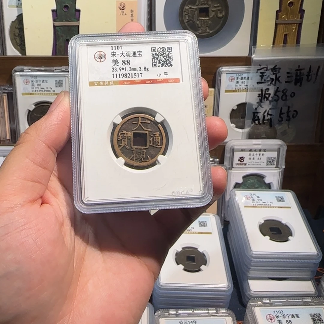 铜齐泉 传世 大观通宝。