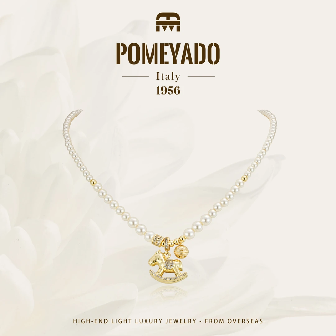 【木马乐章】Pomeyado圣诞限定木马珠珠项链F5687