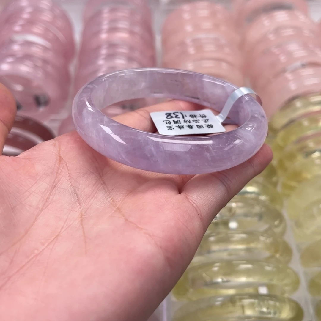 手镯水晶未镶嵌紫水晶58.7（有共生）