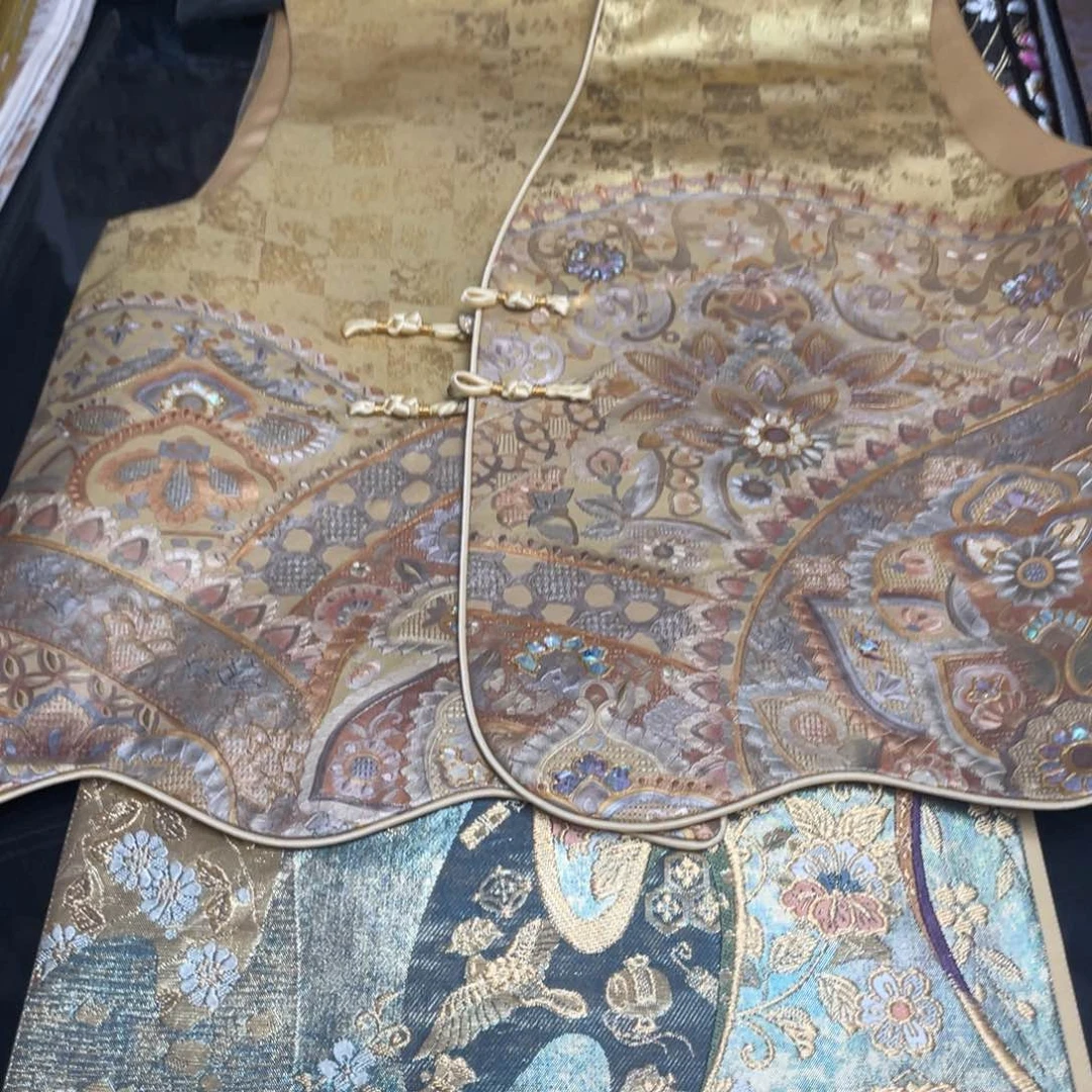 刺绣唐锦桑蚕丝正绢面料