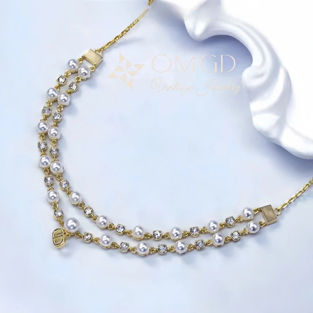 铜合金合成锆石项链 【D9146】百搭猪鼻子项链-38+10cm-Z8