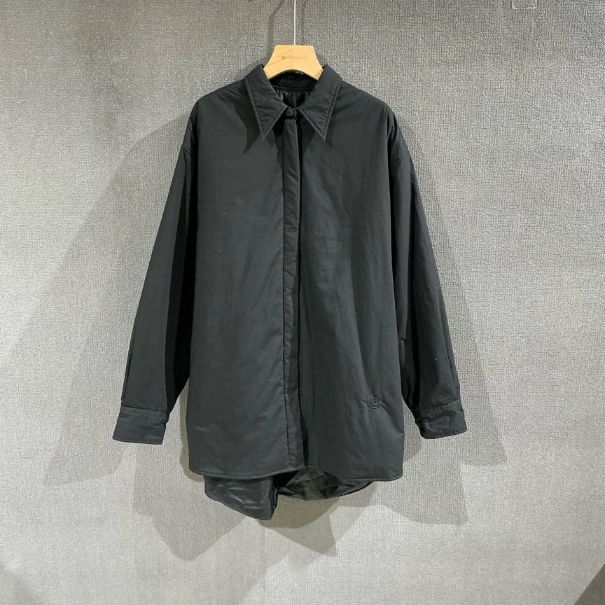 99新 MM6 马吉拉（pm）黑色棉服外套 40码/3218