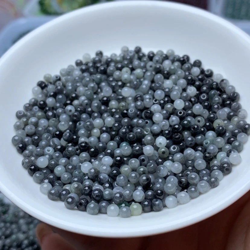 【闪购商品】未镶嵌手链翡翠卡3.5冰乌鸡100颗