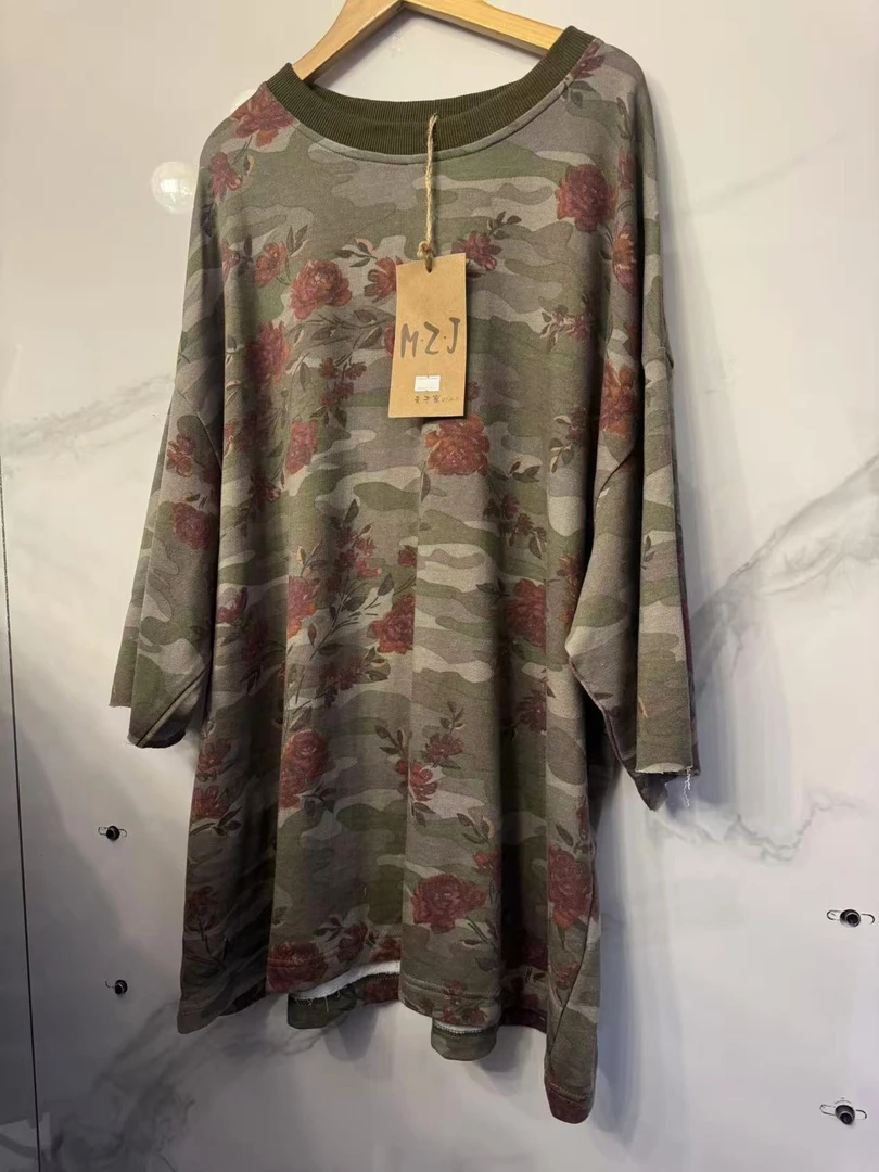 纯棉大T圆领休闲印花