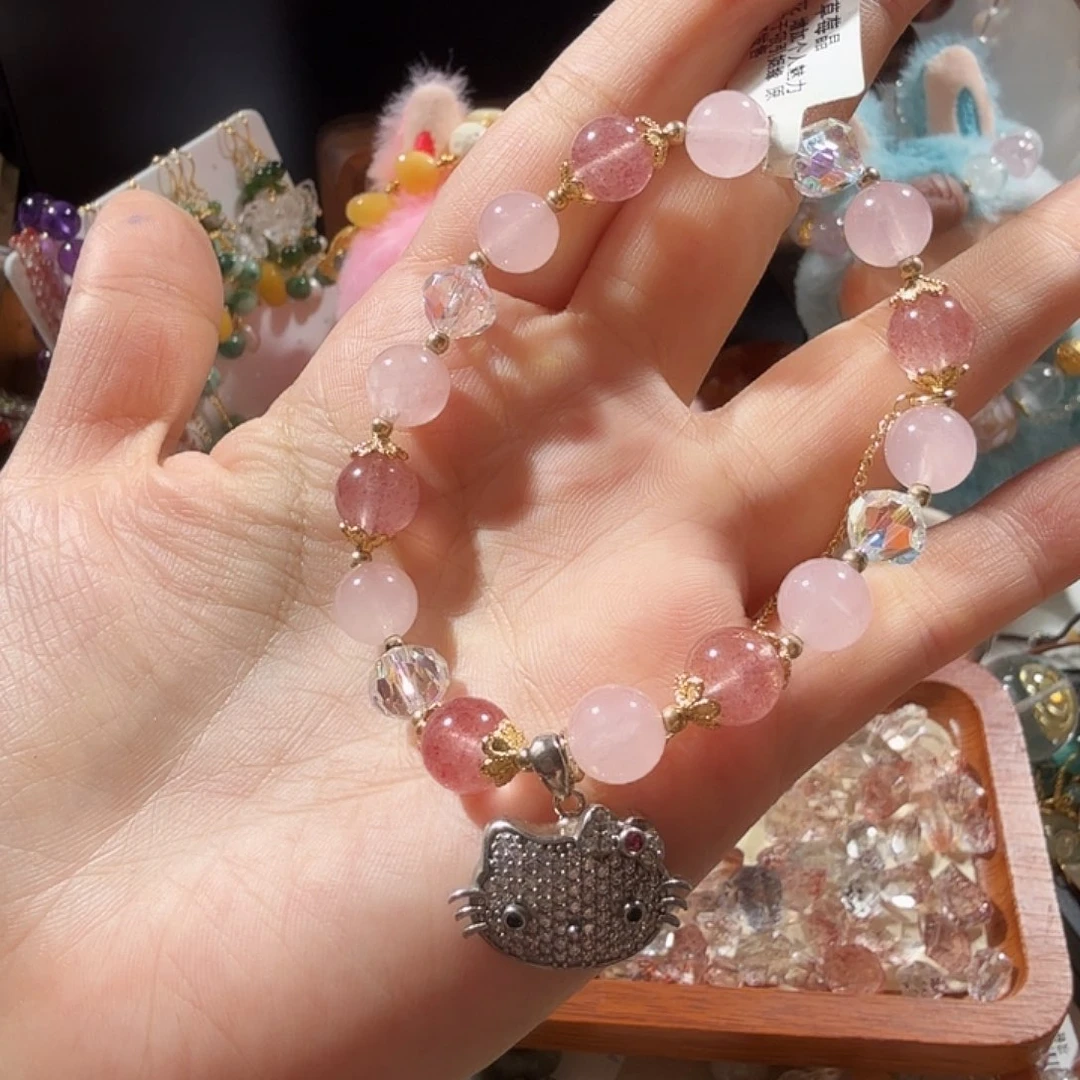 黄晶手链银S925镶嵌