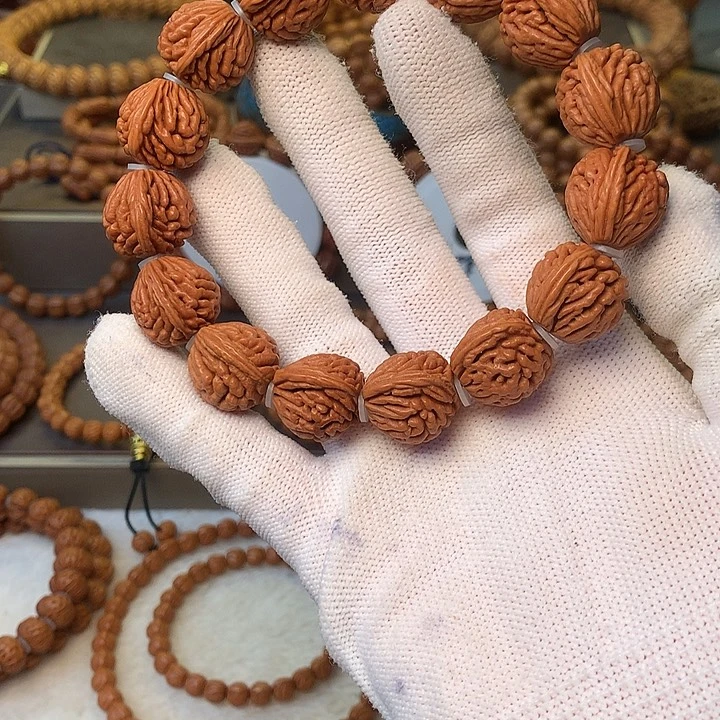 桃核手串秦岭龙纹