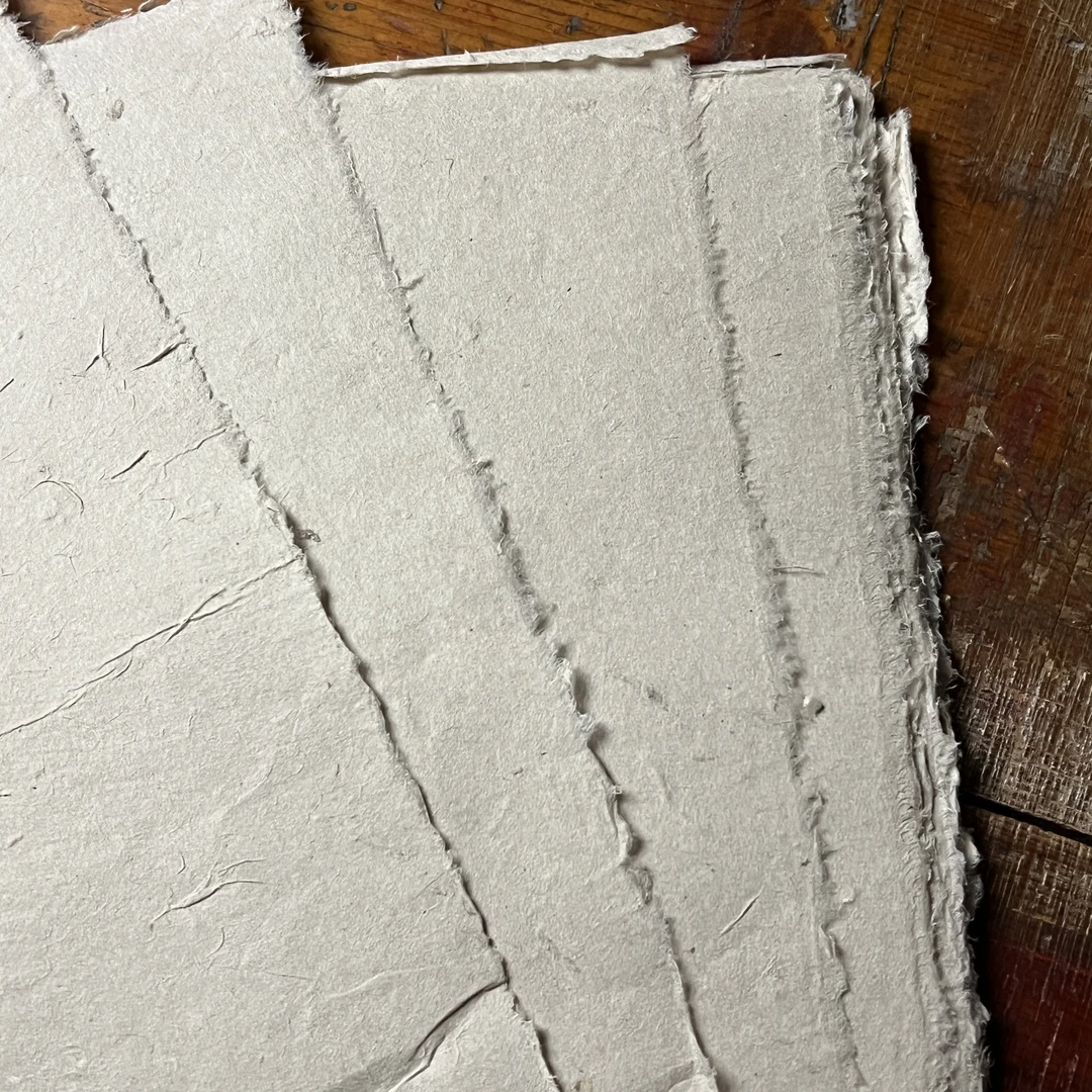 【复原白麻】手工古法自然熟宣纸冷壁晒干自然色小品精品书法创作