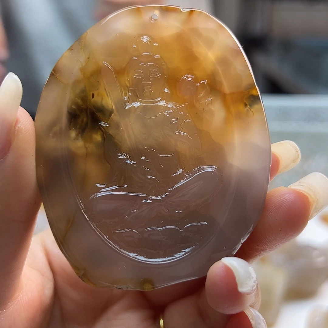 玛瑙/玉髓未镶嵌吊坠(不含链)