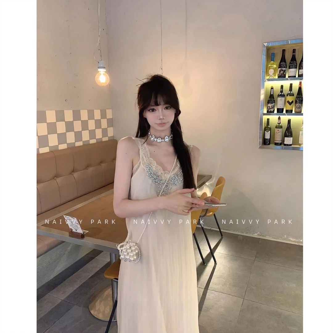 NAIVVY【冰透琉璃】显瘦气质法式设计感小众女装连衣裙