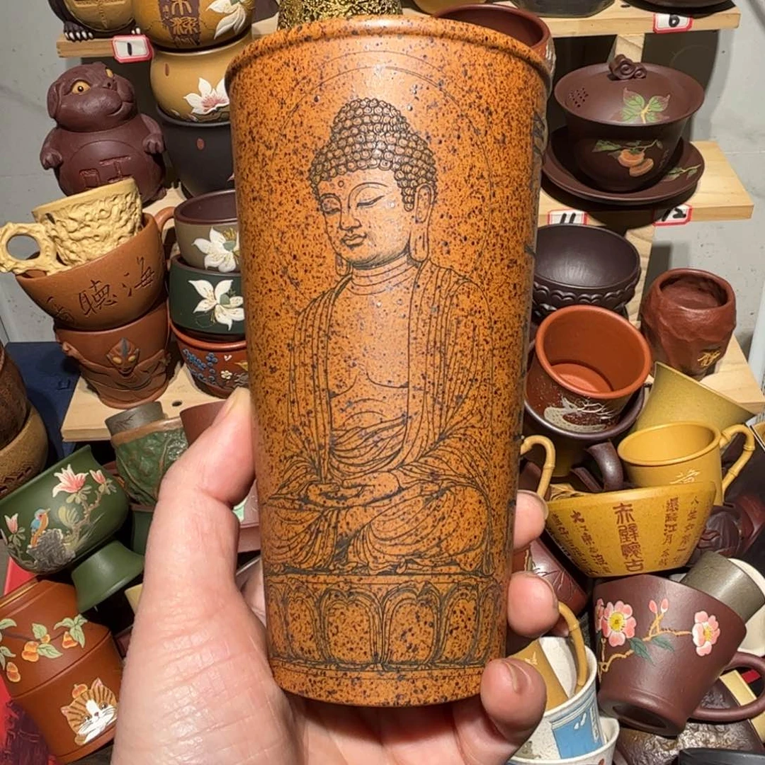 紫砂茶杯宜兴紫砂主人杯