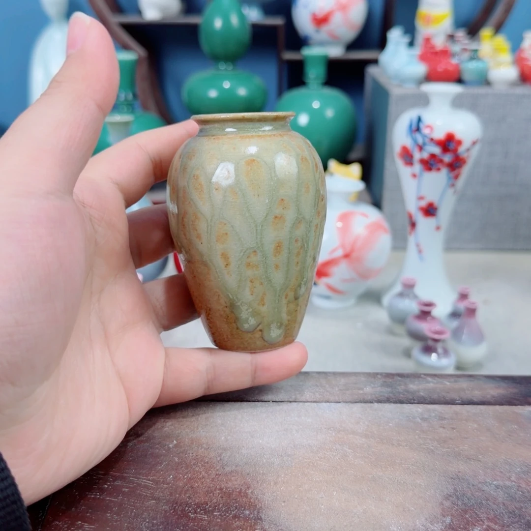陶瓷手工小花器摆件