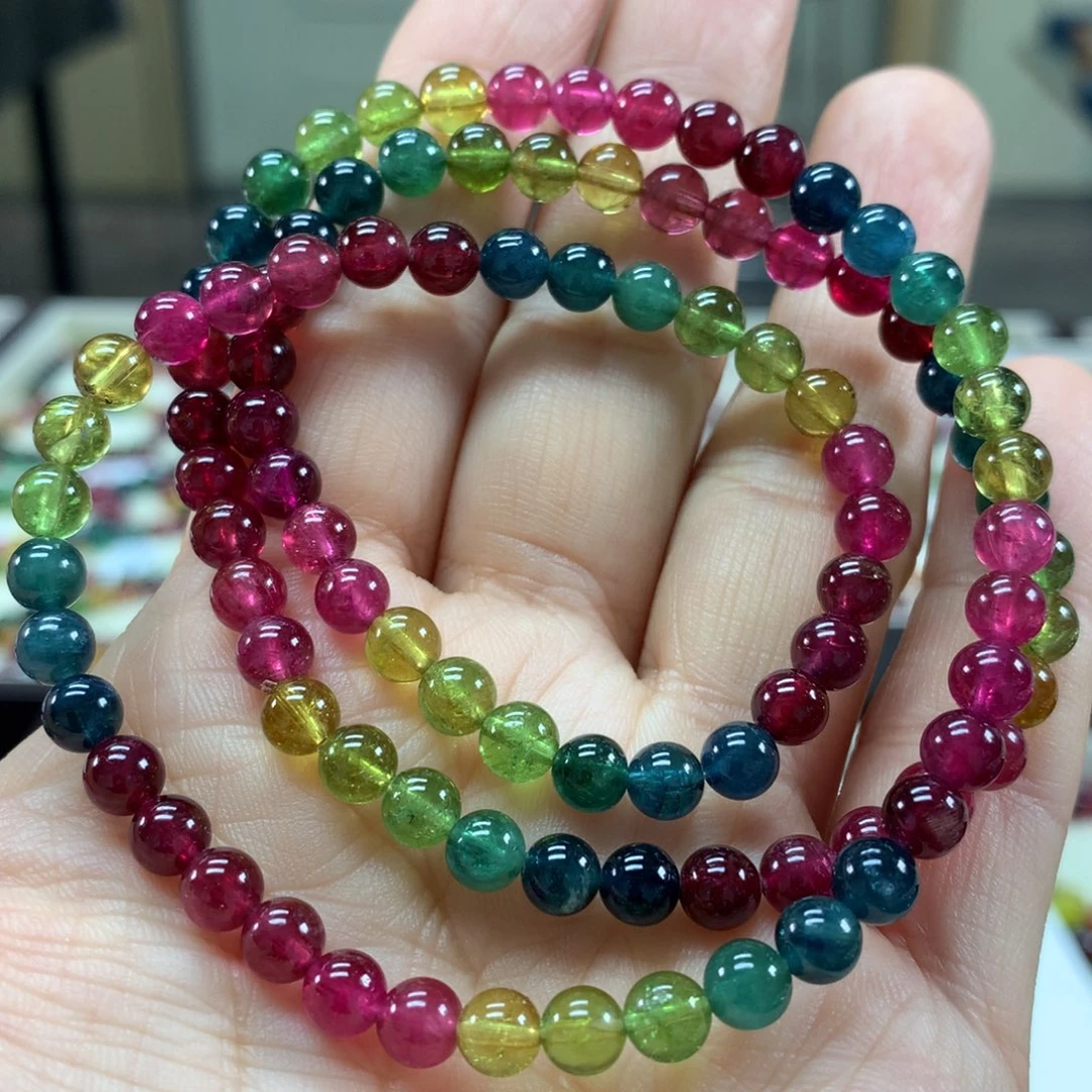 碧玺手链未镶嵌卡*5.6毫米左右