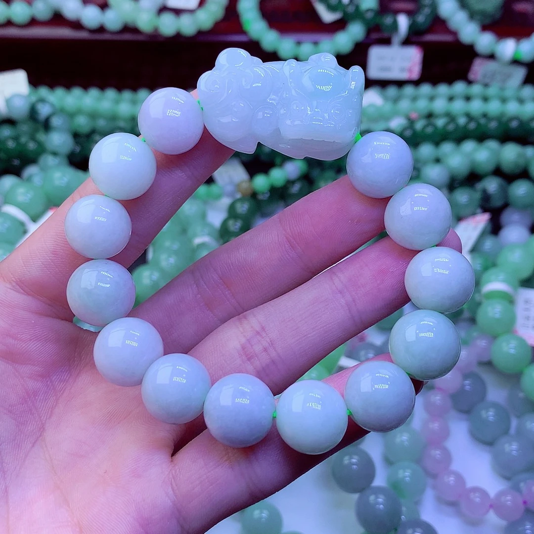 翡翠未镶嵌毛衣链