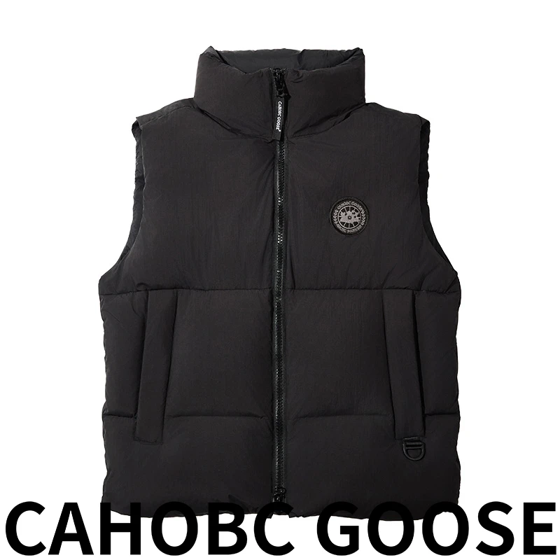 cahobc goose羽绒马甲男款秋冬季2025新款加厚立领背心外套女黑色
