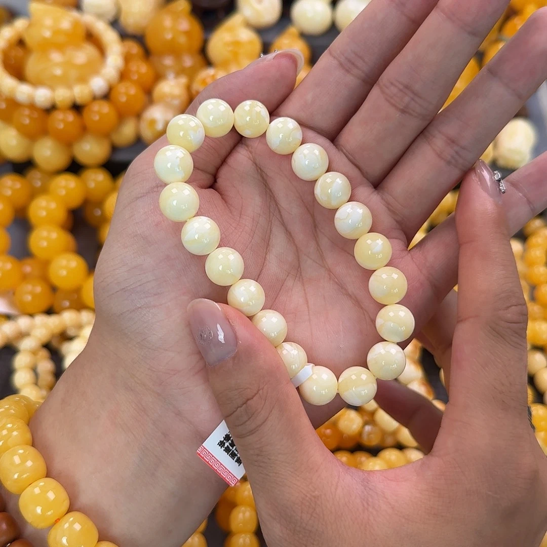 蜜蜡未镶嵌珠宝奇石同料11mm