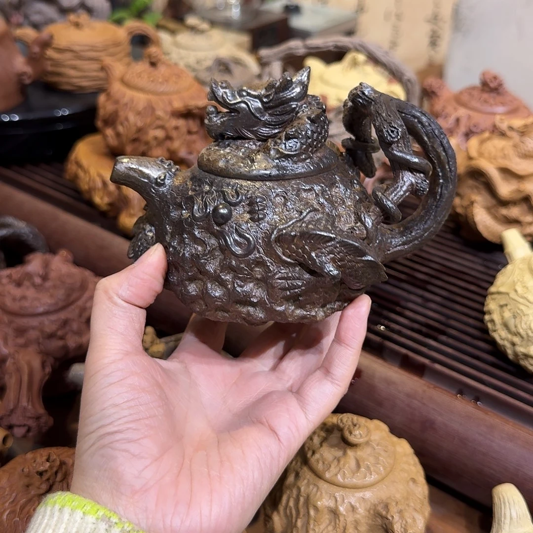 紫砂茶壶柴烧供春