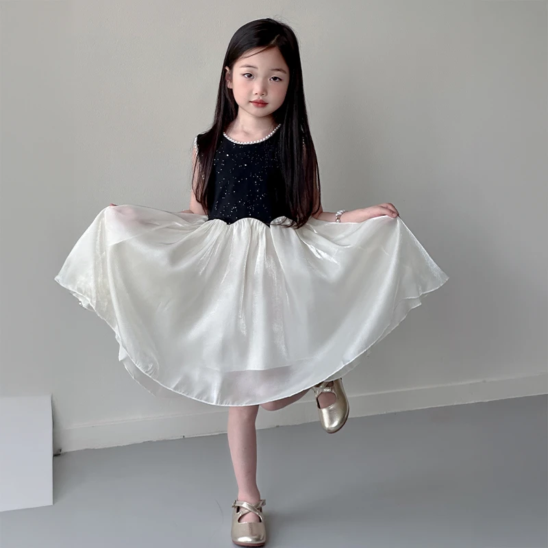 甜美夏季童裙女童2025新款独特漂亮裙子儿童夏装小女孩炸街连衣裙