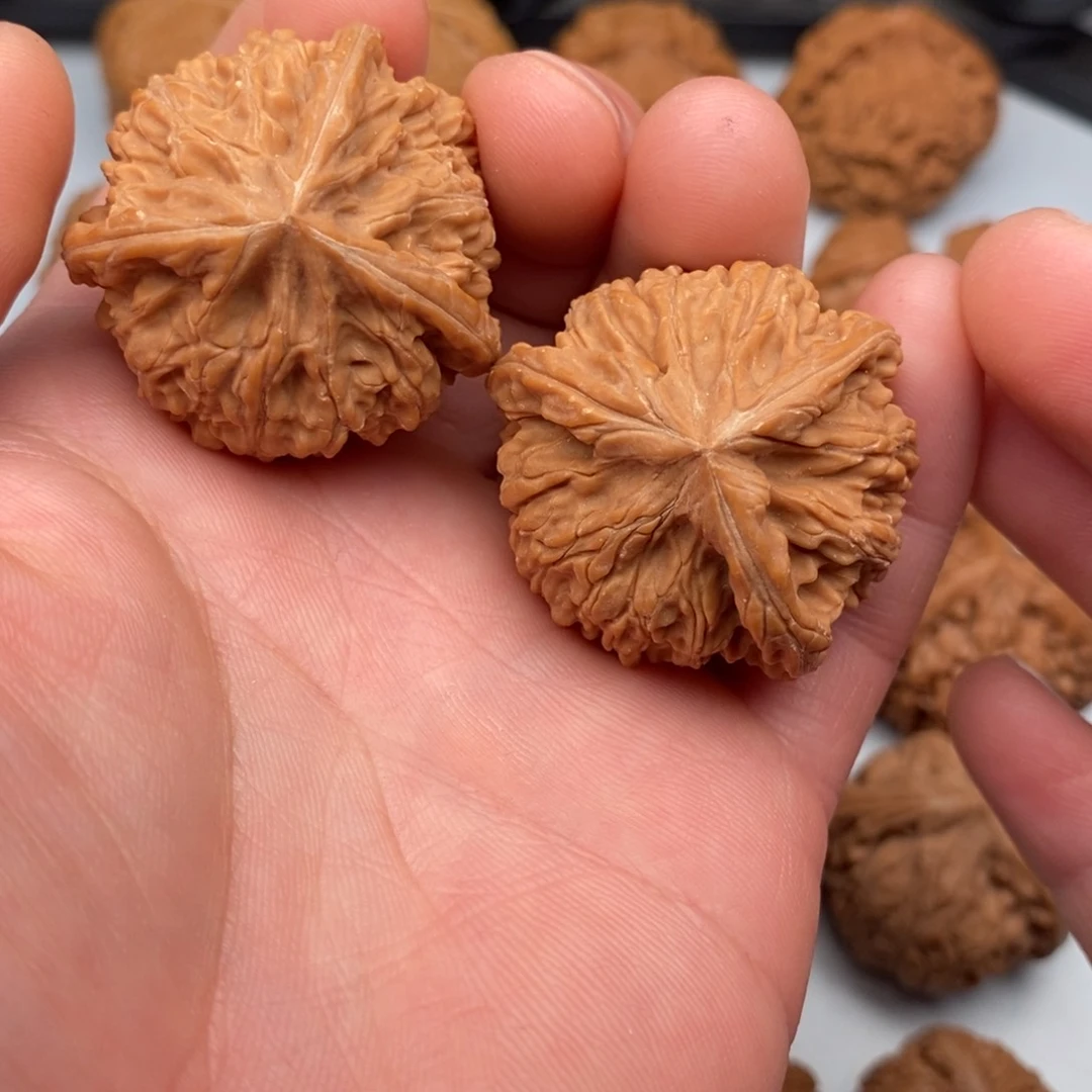 文玩核桃把件36+三棱