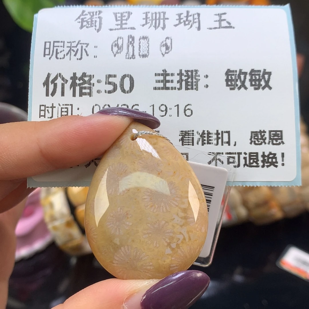 【闪购商品】颈饰未镶嵌硅化珊瑚（珊瑚玉）?***?