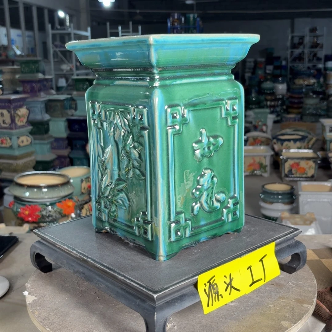 一风堂石湾花盆 面19高29微瑕