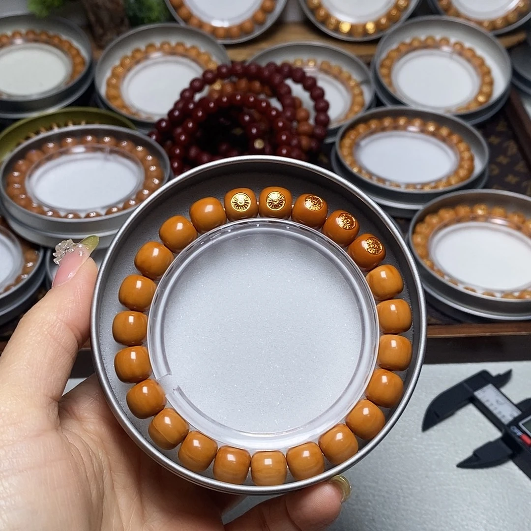 猴头核桃手串348号10左右五标玉化老型全品