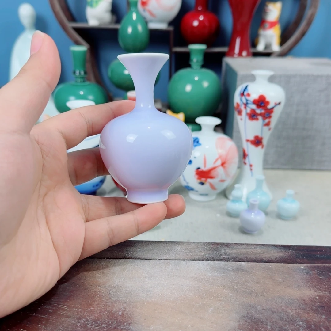 陶瓷手工小花器摆件