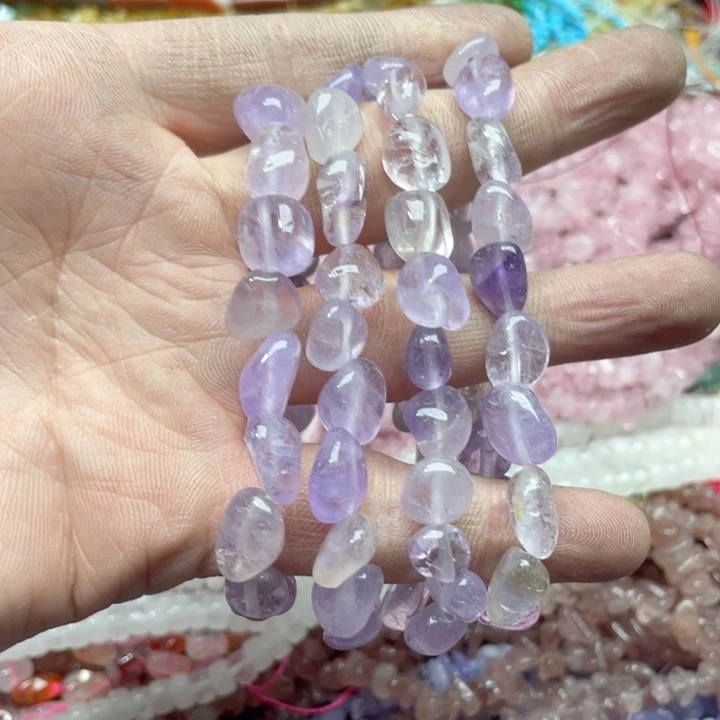 玛瑙/玉髓合金珠宝半成品2条紫水晶手串