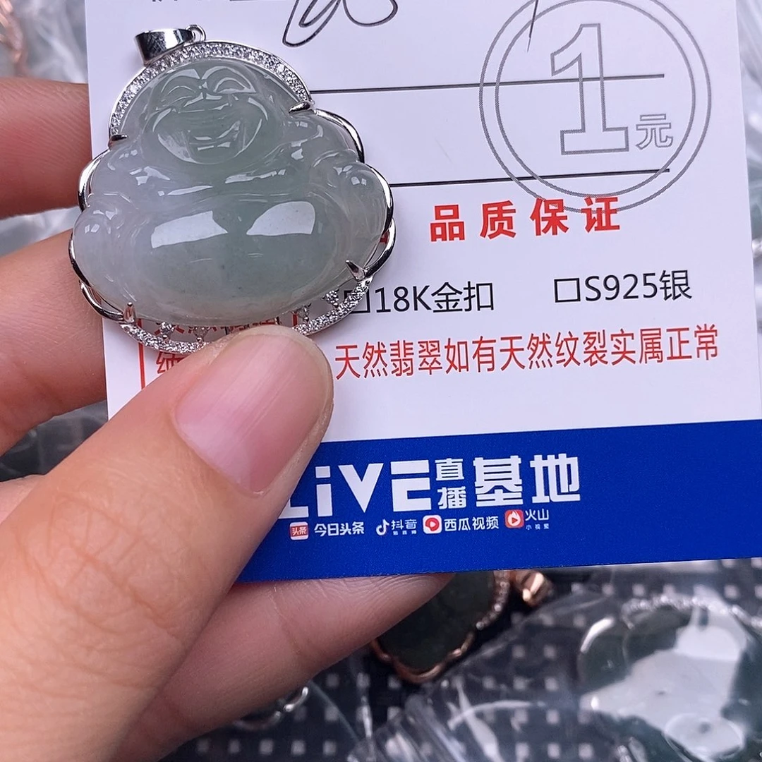 翡翠银S925镶嵌颈饰
