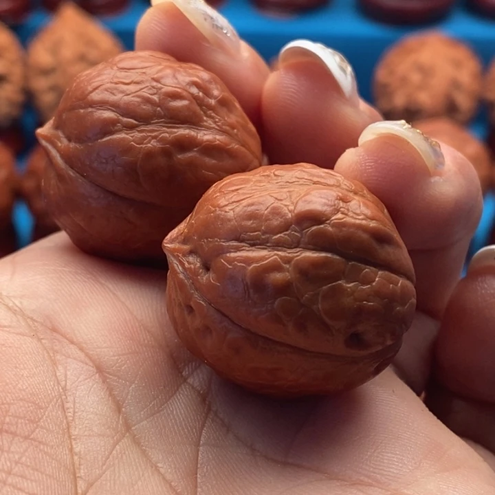 核桃精品文玩核桃手捻水晶豆