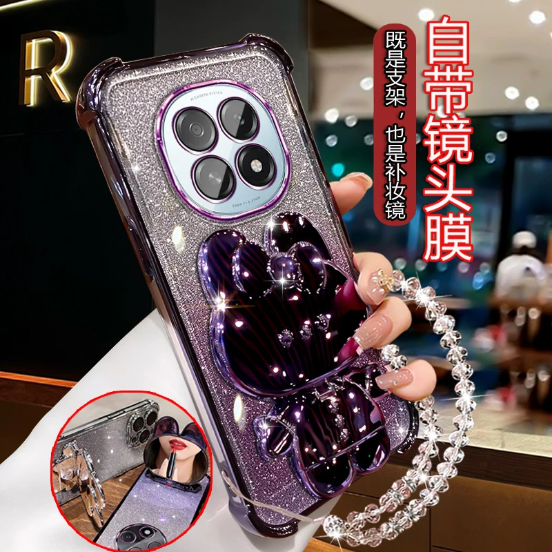 适用5GOPPOA5手机壳镜头全包oopo闪粉电镀0PP0a5创意PKQ110女防摔