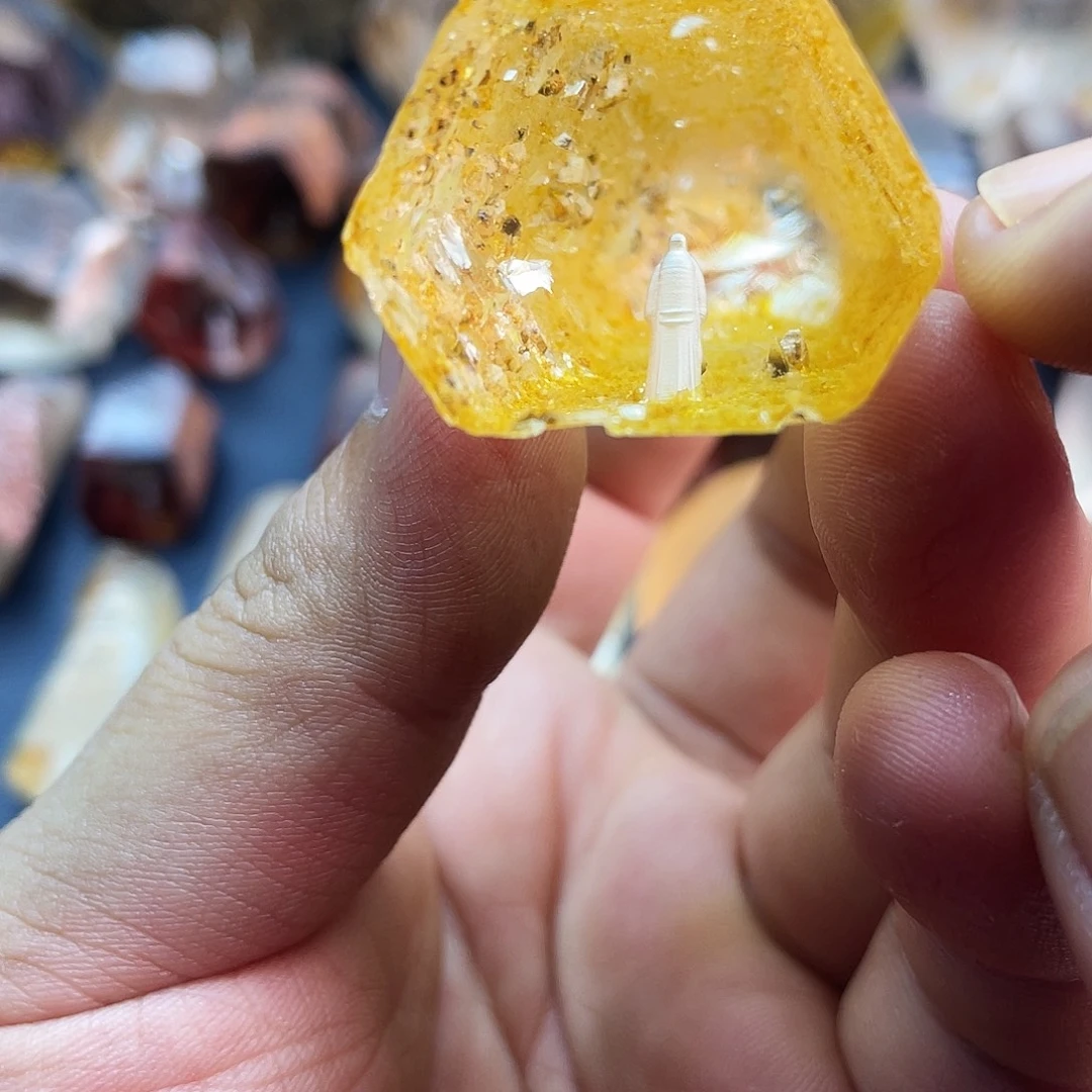 追***人水晶未镶嵌珠宝半成品