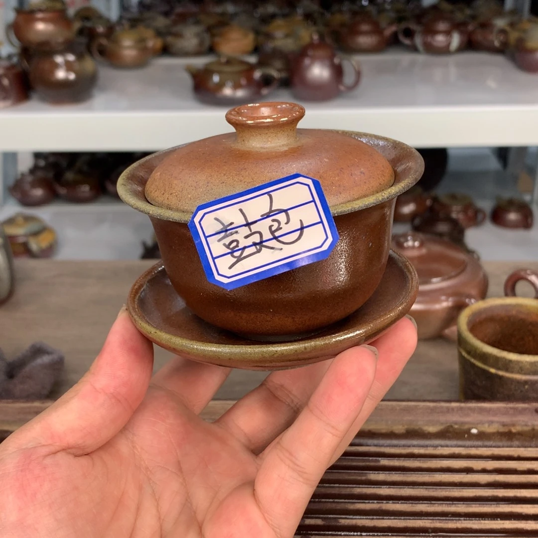 茶壶紫砂纯自然柴烧