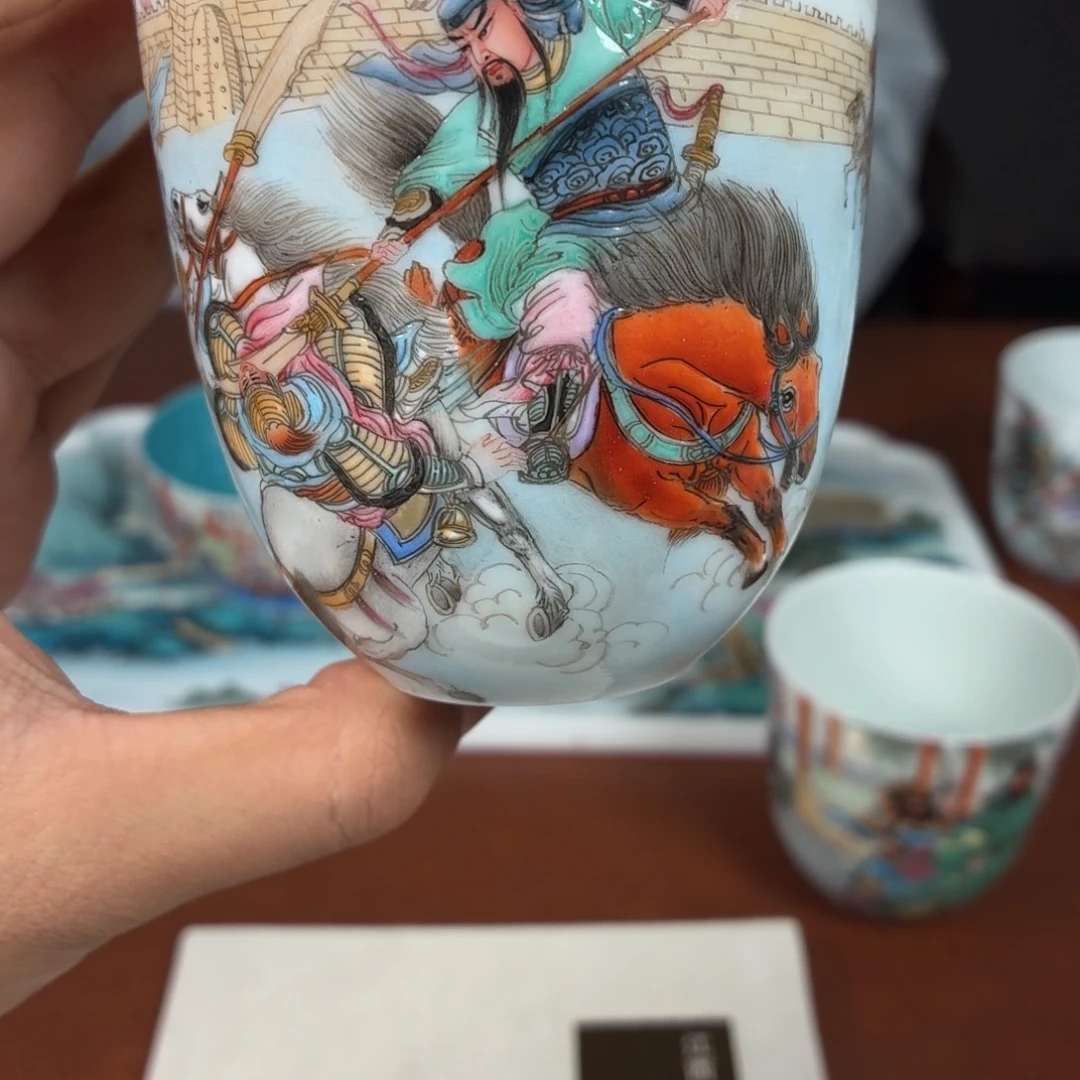 瓷杯子瓷姑娘景德镇陶瓷艺术