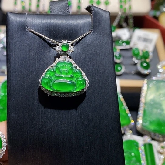 翡翠未镶嵌颈饰吊坠7
