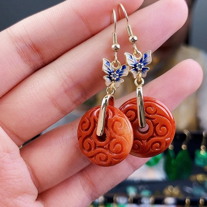 翡翠耳饰未镶嵌饰品