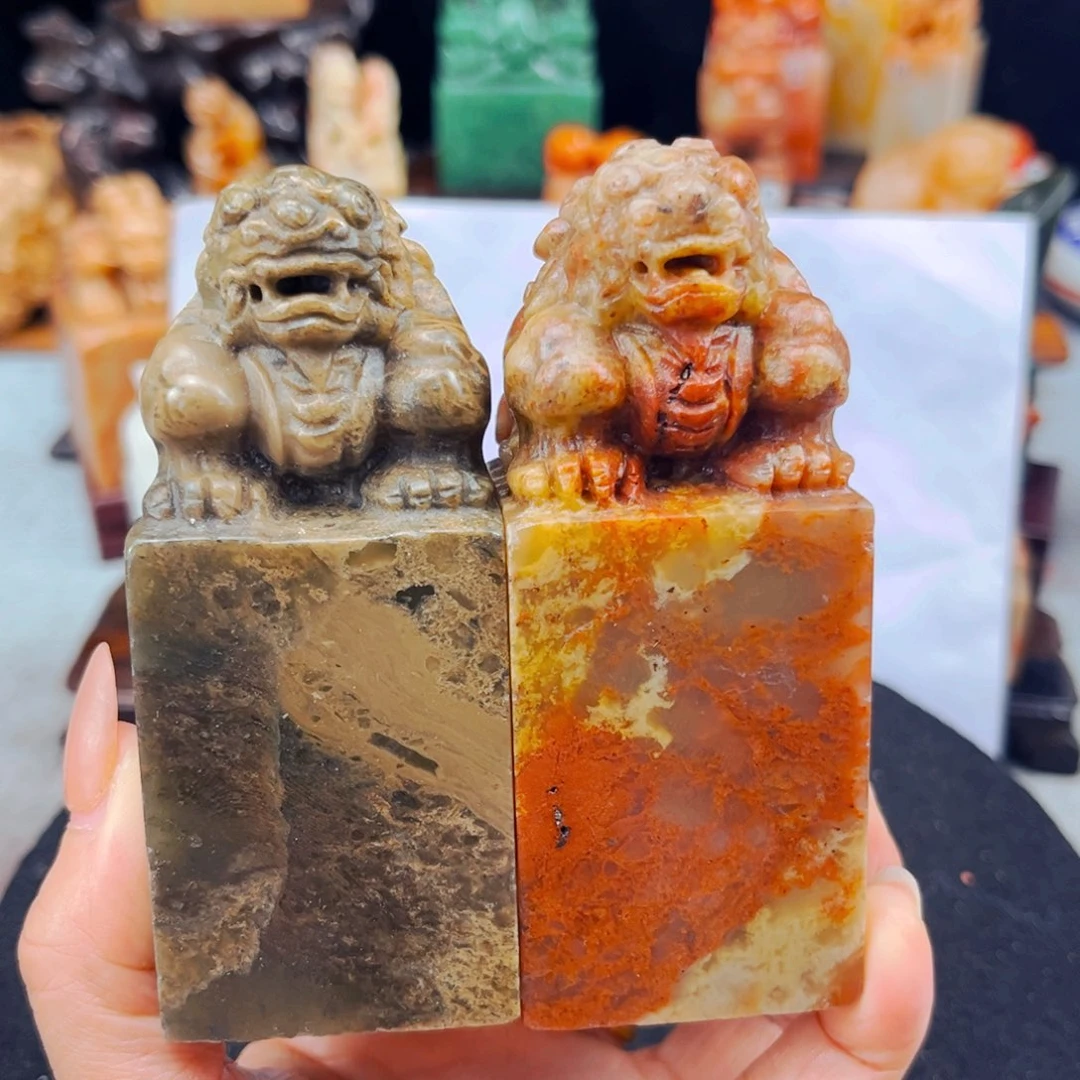 黄***清寿山石捡漏瑕疵品