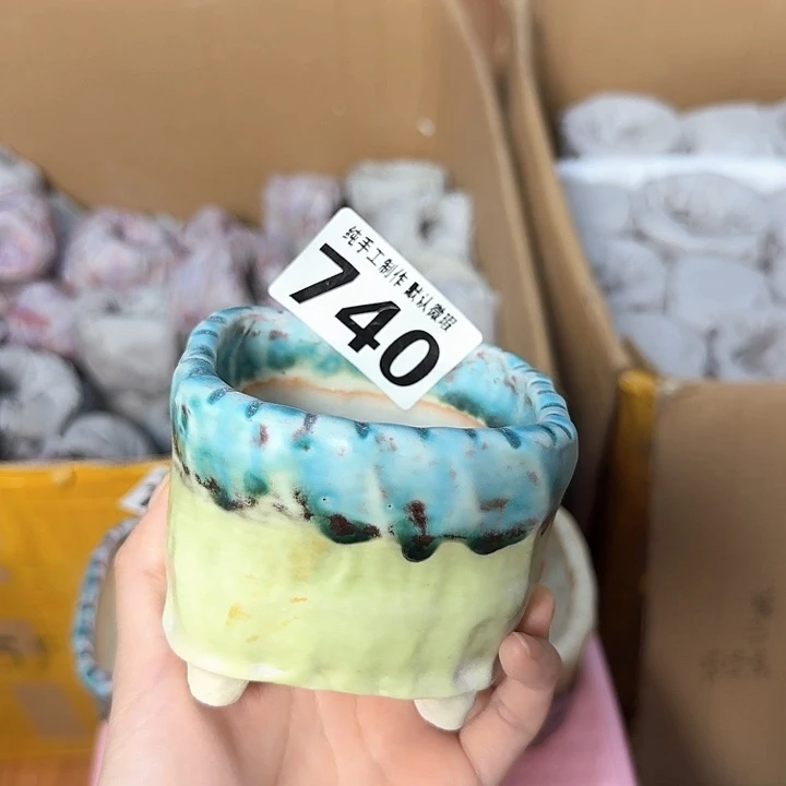 景德镇手工陶瓷盆 口7.5