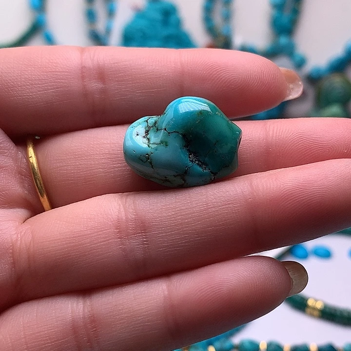 绿松石未镶嵌珠宝奇石卡15